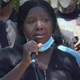 Diamond Alexander, Robert Fuller’s sister, speaks at a June 14 rally in the square near City Hall where Fuller’s body was discovered in Palmdale, California.